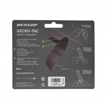 Dunlop Overgrip Gecko Tac 0.5mm - glatt, griffig - schwarz - 3 Stück